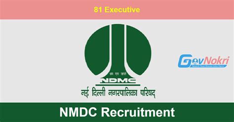 NMDC Hiring Notification 2024 For 81 Post Of Executive