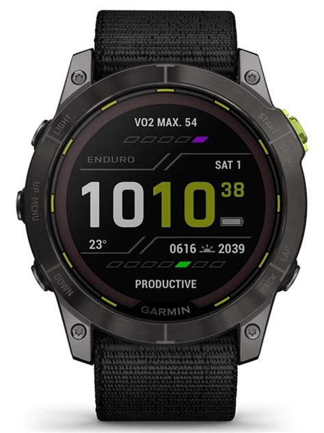 Garmin Enduro 2 Solar Titanium 51mm Αδιάβροχο Smartwatch με Παλμογράφο