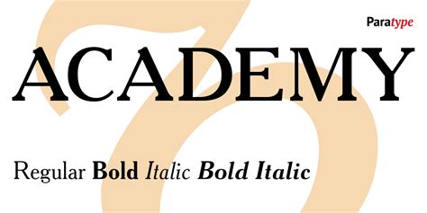 Academy Bold Fonts