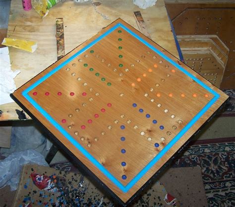 Aggravation game board by WoodDesigner on Etsy