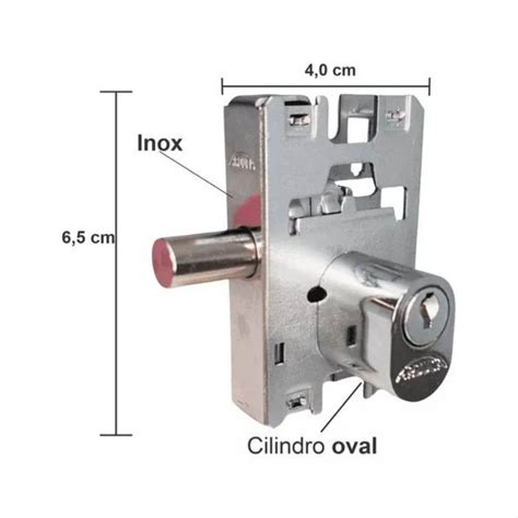 Miolo Porta De Bater Vidro Blindex Cilindro Oval Arouca Fast