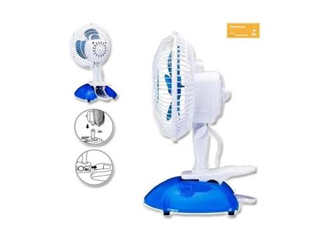 Ventilador De Mesa Ventisol Mini Branco P S Cor Azul Cm De D