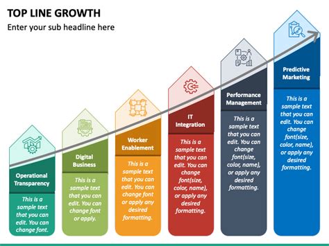 Top Line Growth Powerpoint Template Ppt Slides