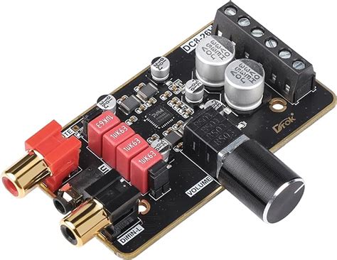 12V Amplifier Board DROK PAM8620 Digital Stereo Module 15W 15W 2 0