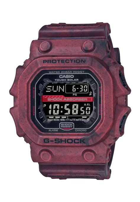 Buy G Shock Casio G Shock Gx 56 Lineup Solar Powered Red Resin Band