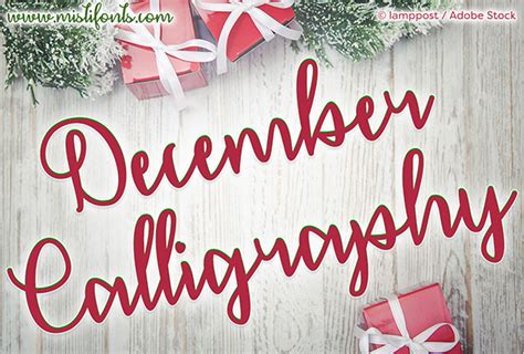 December Calligraphy Font By Misti · Creative Fabrica