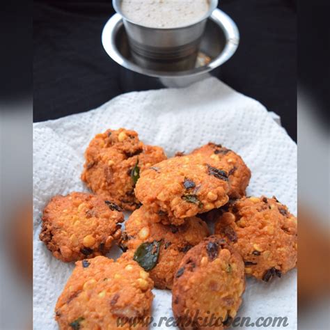 Paruppu Vadai Masal Vadai Recipe Reshkitchen