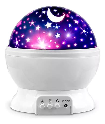 Proyector Luz Galaxia Velador Estrellas Led Usb Lampara Color De La