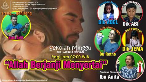 Sekolah Minggu Gkj Mergangsan Agustus Youtube