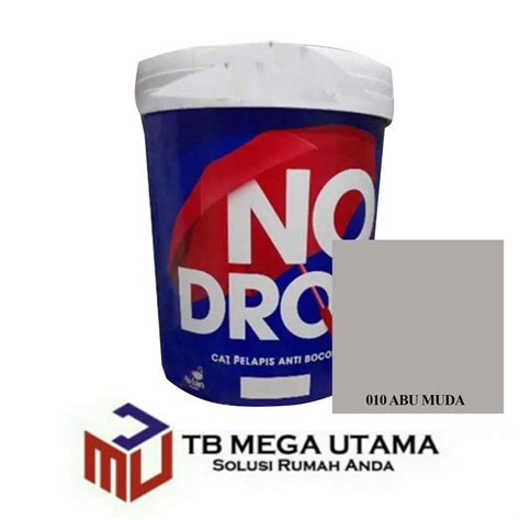 No Drop 010 Abu Muda 20 Kg Cat Pelapis Anti Bocor Dinding Interior