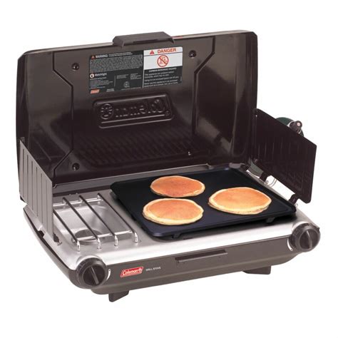 Coleman Perfectflow Portable 2 Burner Propane Grill And Stove Combo