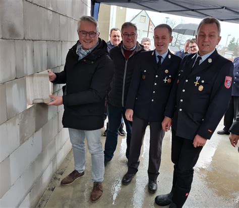 Grundsteinlegung Und Richtfest Am Feuerwehrhaus W Stenselbitz Burkersreuth