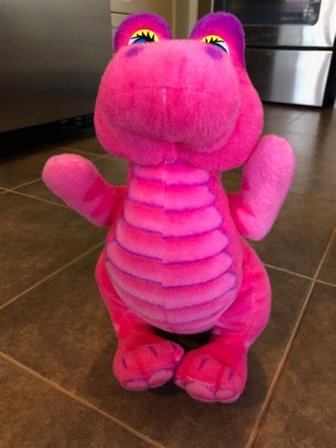 Vintage Pink And Purple Dinosaur Plush Toy Fairy Kei Fancy Toy | Etsy