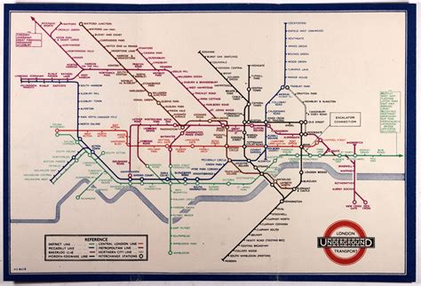 London Underground Railway Map ‘circuit Design By H C Beck