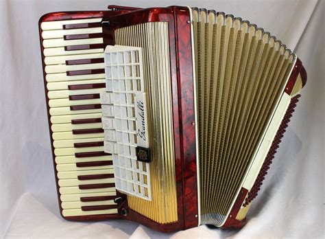 Red Gold Scandalli Piano Accordion Lmm