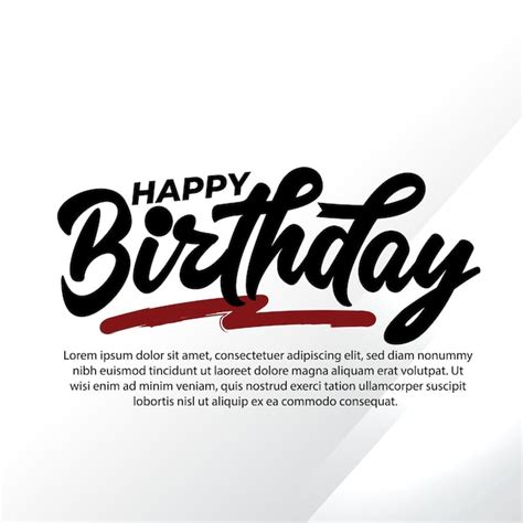 Premium Vector Lettering Text Of Happy Birthday