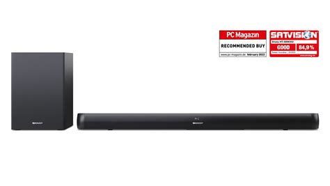 2 1 SOUNDBAR MIT DRAHTLOSEM SUBWOOFER HT SBW202 Sharp Europe