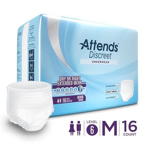 Attends Discreet Day Night Protective Underwear For Adult Incontinence