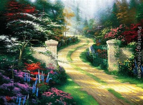 Thomas Kinkade The Village Lighthouse Painting Best Paintings For Sale