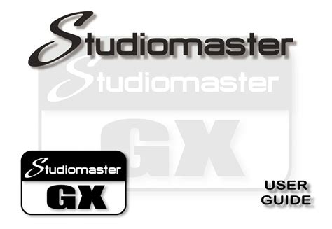 Studiomaster Gx10 User Manual Pdf Download Manualslib