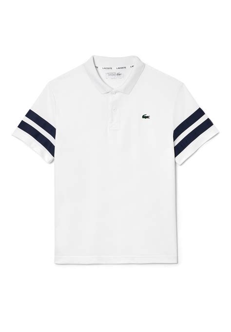 Lacoste Sport Korte Mouw Poloshirt Blanc Bleu Marine Weiß Zalando Ch