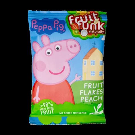 Peppa Pig persikų skonio vaisių gabalėliai