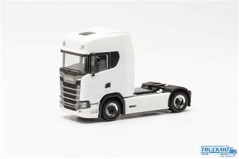 Herpa Scania CS20H Zugmaschine 2 Achs weiß 951708 TRUCKMO Lkw