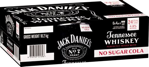 Buy Jack Daniels No Sugar Cola Can 375mL Online