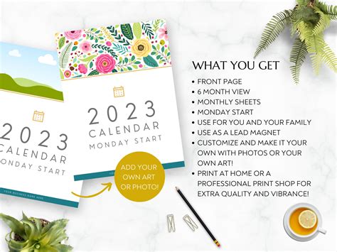 2023 Calendar Template, Editable Calendar, Make Your Own Calendar ...