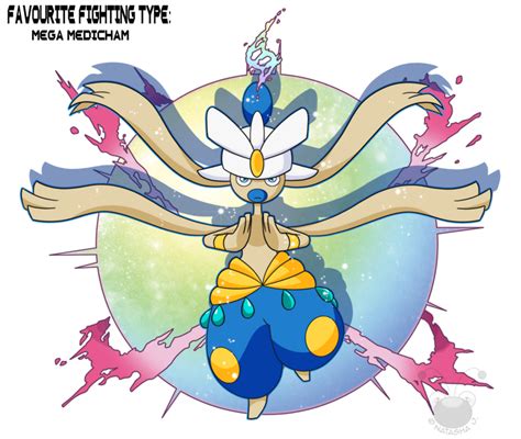 Favourite Fighting Type: Shiny Mega Medicham by FireFlea-San on DeviantArt