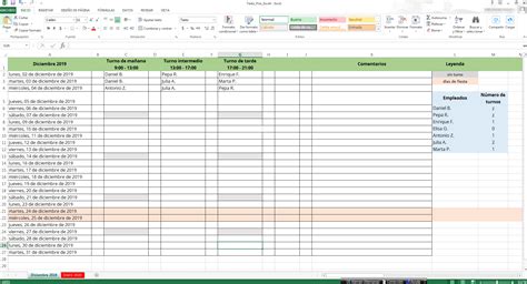 Cuadrantes De Turno De Trabajo En Excel Crear Plantilla Ionos España