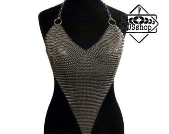 Sexy Chainmail Bra Chainmail Bikini Top Halloween Gift Etsy