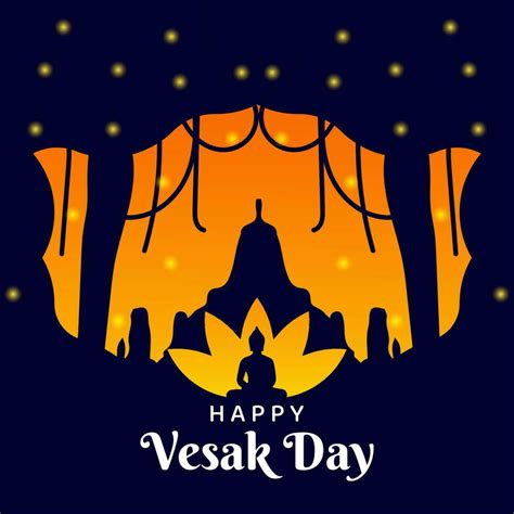 happy vesak day greeting card  poster design  vesak day vesak