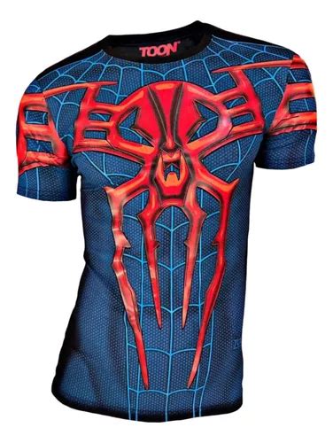 Playera Premium De Spiderman Hombre Ara A Licra Corte Sport En Venta