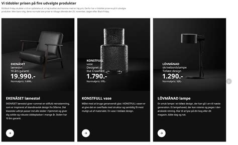 IKEA Denmark had another Approach to black friday 4 products with a ...