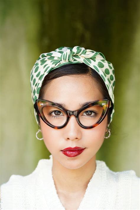 Vintage Style Extreme Cat Eye Frames Thick By Hisandhervintage