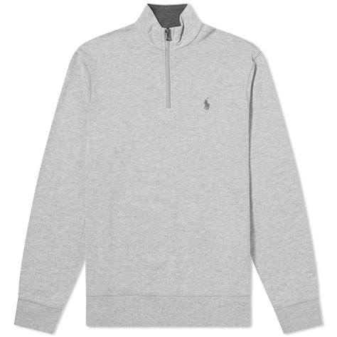 Polo Ralph Lauren Half Zip Sweat Andover Heather End