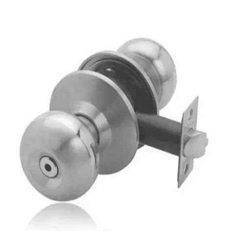 Metro Hardware Bedroom Doors Ss Tubular Lock With Key Silver At Rs