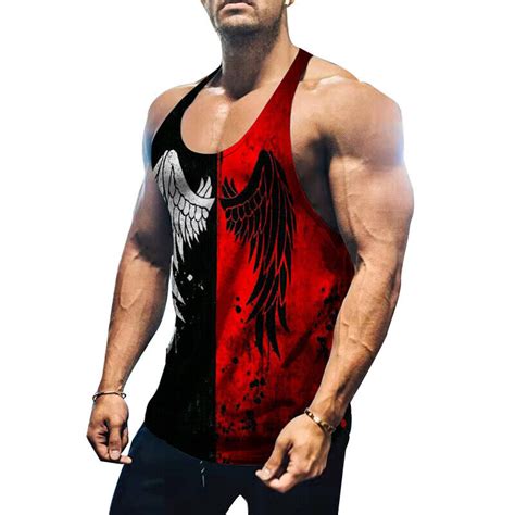 Herren Fitness Tank Top Muskelshirt Bodybuilding T Shirt Top Sport Gym