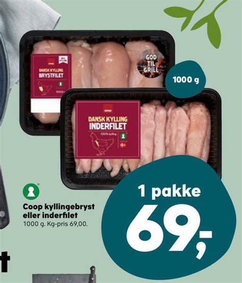 Coop Kyllingebryst Eller Inderfilet Tilbud Hos SuperBrugsen