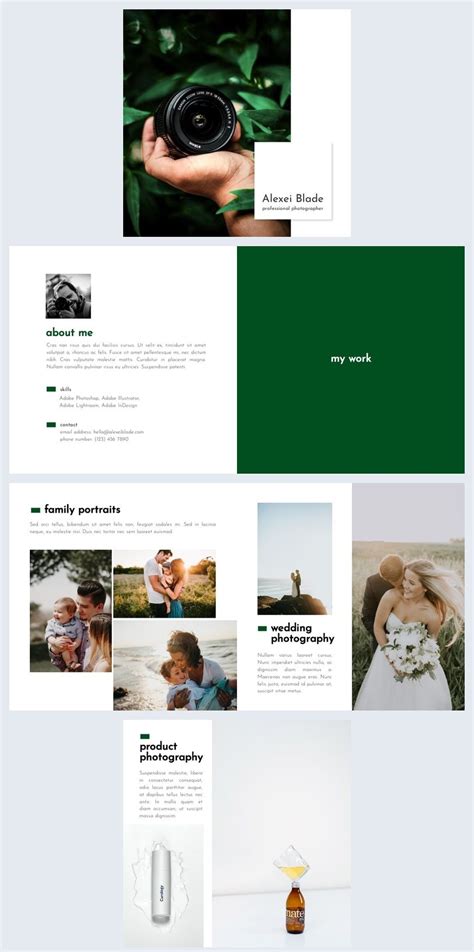 Digital Photography Portfolio Template | Photography portfolio template ...