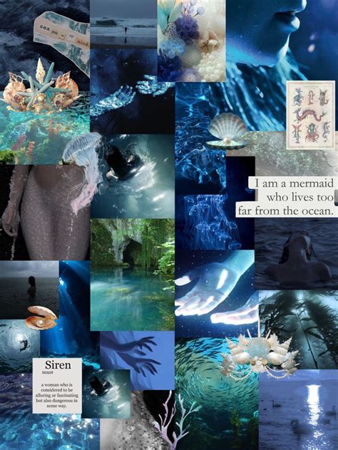 Siren Mermaid Core Wallpaper Aesthetic🧜‍♀️🥥🐚🐢