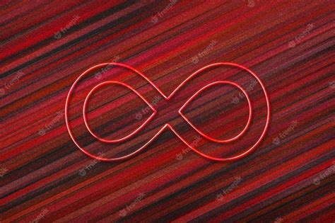 Premium Photo Infinity Symbol Eternal Endless Infinity Sign Red Background