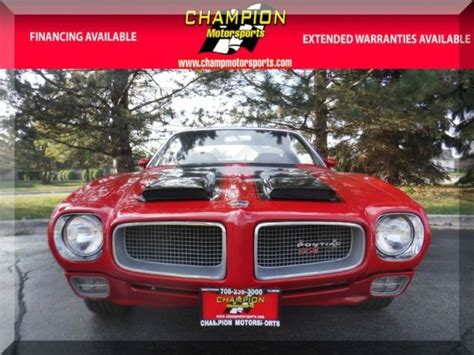 1971 Pontiac Firebird Formula 2Dr Coupe 75177 Miles Carousel Red