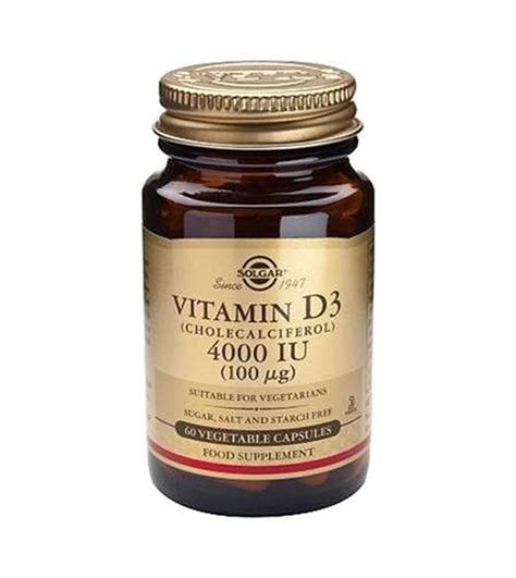 Solgar Vitamin D Iu Veg Caps Snif Gr