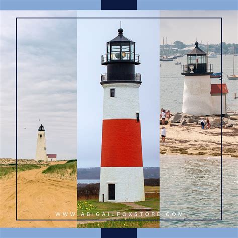 Nantucket Lighthouses - Abigail Fox Designs