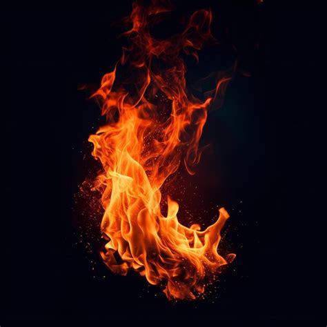 Premium Photo | Photo flame border background black realistic fire image