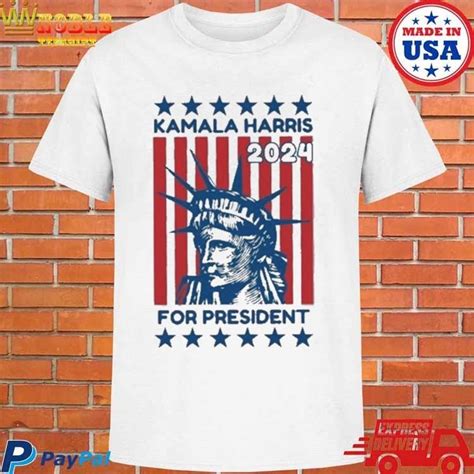 Official Kamala Harris 2024 For President Statue Of Liberty T Shirt