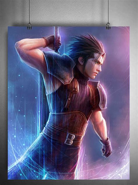 Zack Final Fantasy Vii Remake Limited Edition Fine Art Print Etsy