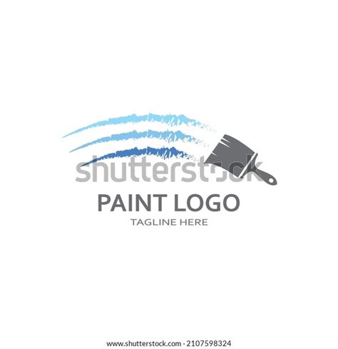 Paint Logo Vector Icon Illustration Stock Vector Royalty Free